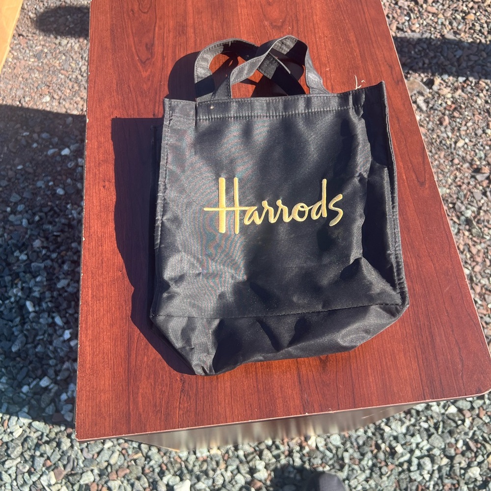 Harrods Elegant Black Shopper